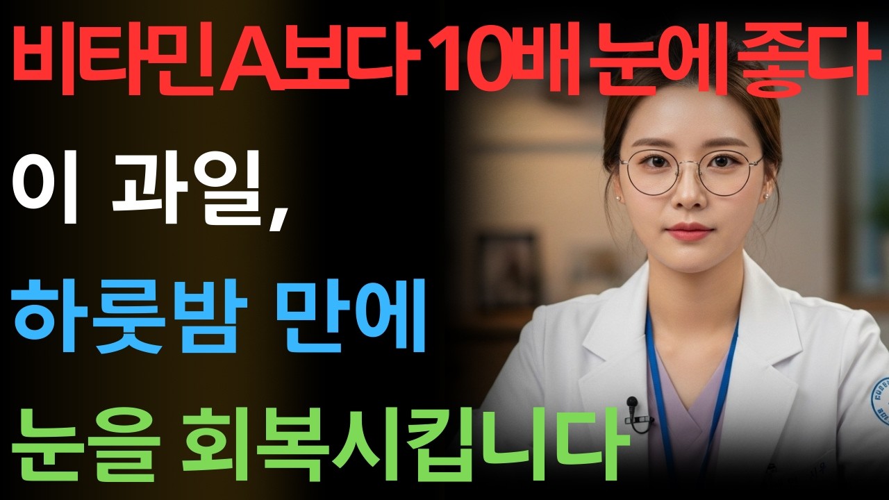 70세 이후 시력 회복: 잠들기 전에 꼭 먹어야 할 최고의 과일, 매일 아침 또렷한 눈을 위한 비결| 노년층 건강| 노인의 지혜