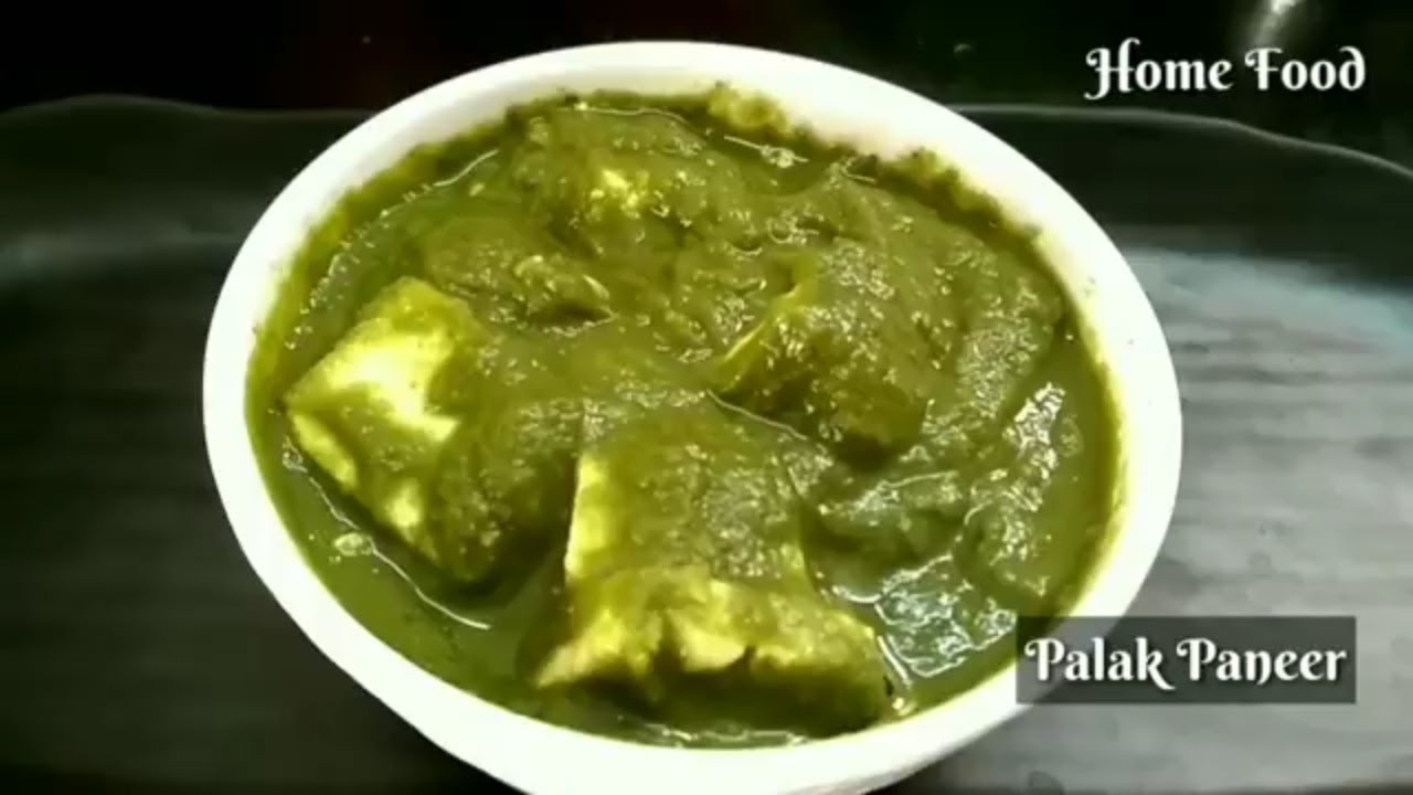 veeramachaneni ramakrishna diet - Palak Paneer