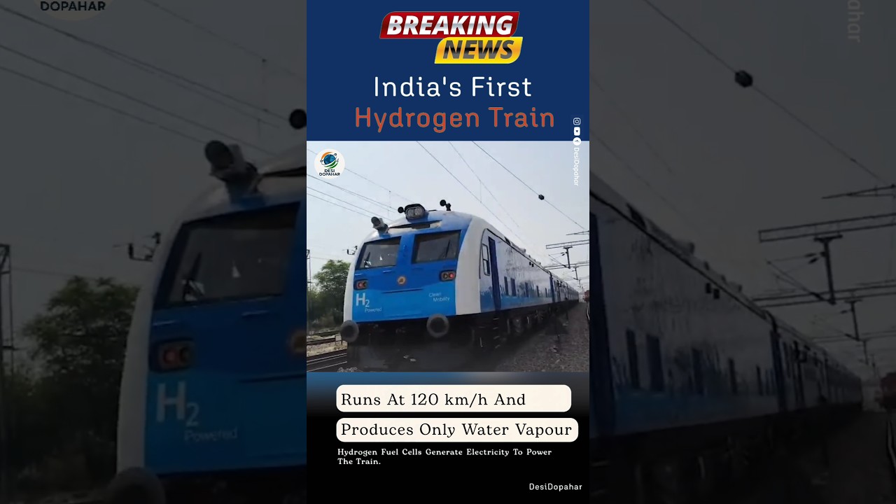 India Creates History 🇮🇳 | First Hydrogen Train Completes Final High-Speed Trial