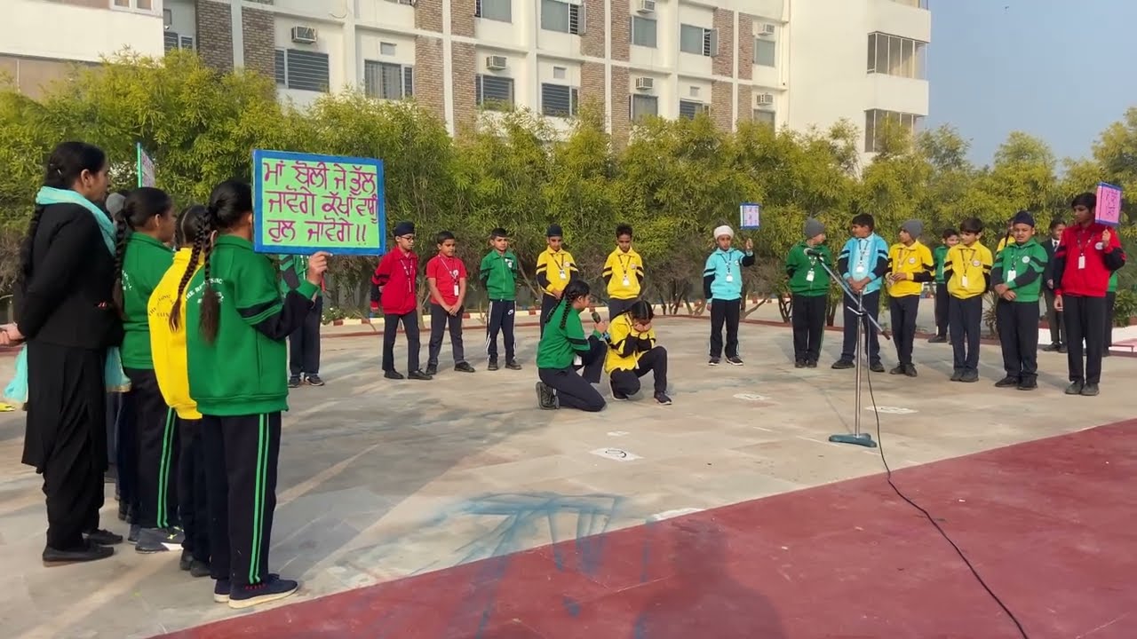 Nukkad Natak on Importance of Mother Tongue Punjabi | 5th Class Students | Renaissance Assemblies
