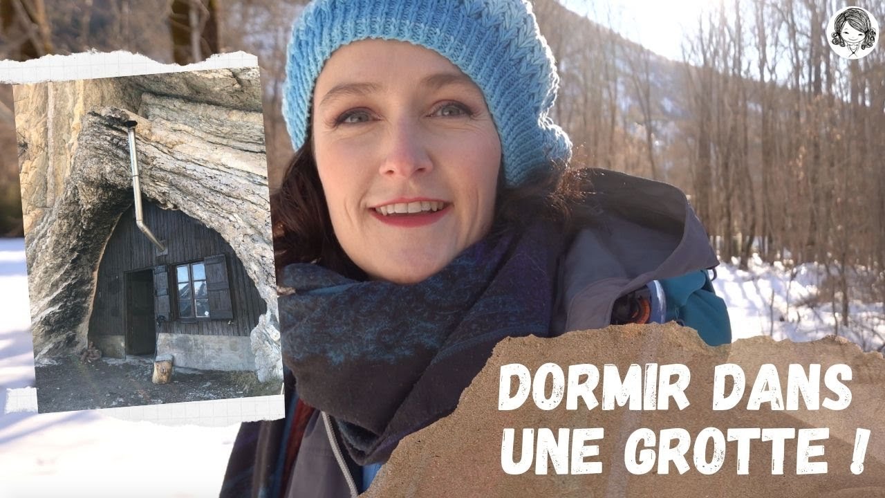 Dormir dans une grotte en hiver : refuge de Boules hameau de la Valette dans le 04