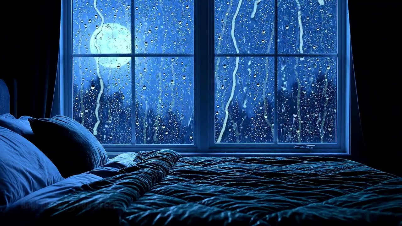 Deep Sleep Rain Sounds for Sleeping 🌧️ Night Rain Outside Window | Relaxing Rain Music 2026