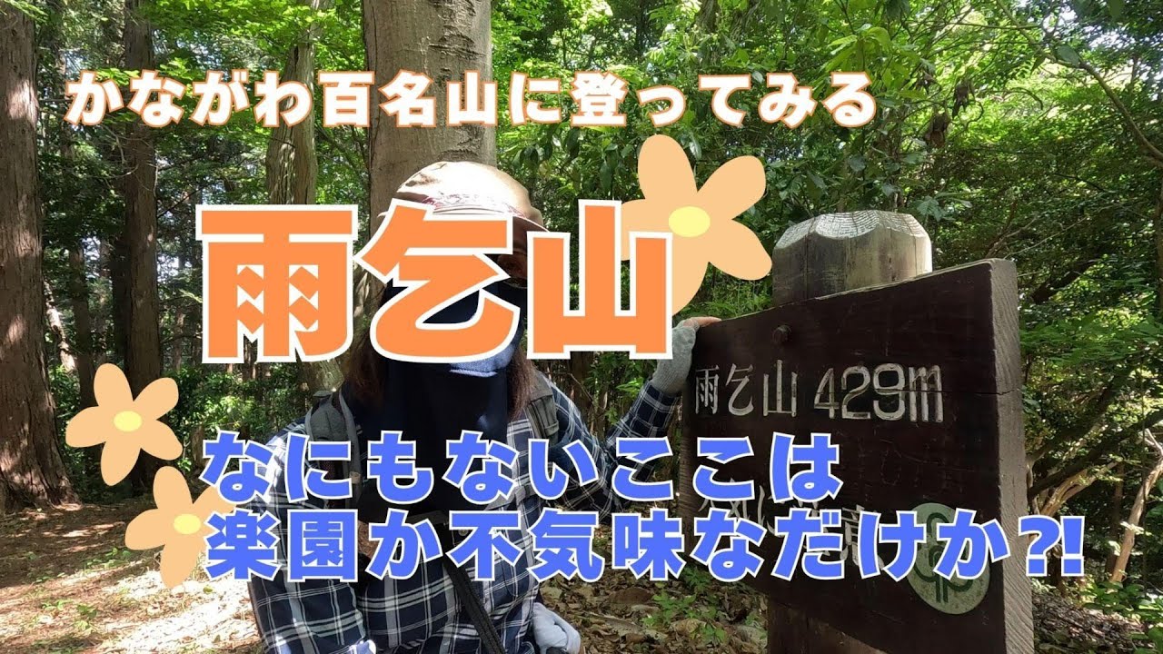 かながわ百名山57座目【雨乞山】と日の森山　この季節でも涼しい森林歩き 山頂は見逃し注意【初心者OK】【ヤマビル注意】