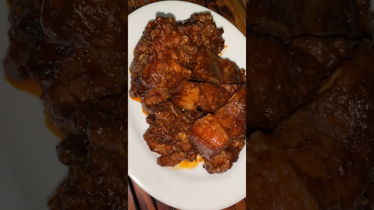 Sinasarsahang Pork ribs! Tara kain 🍴 #food #cooking 