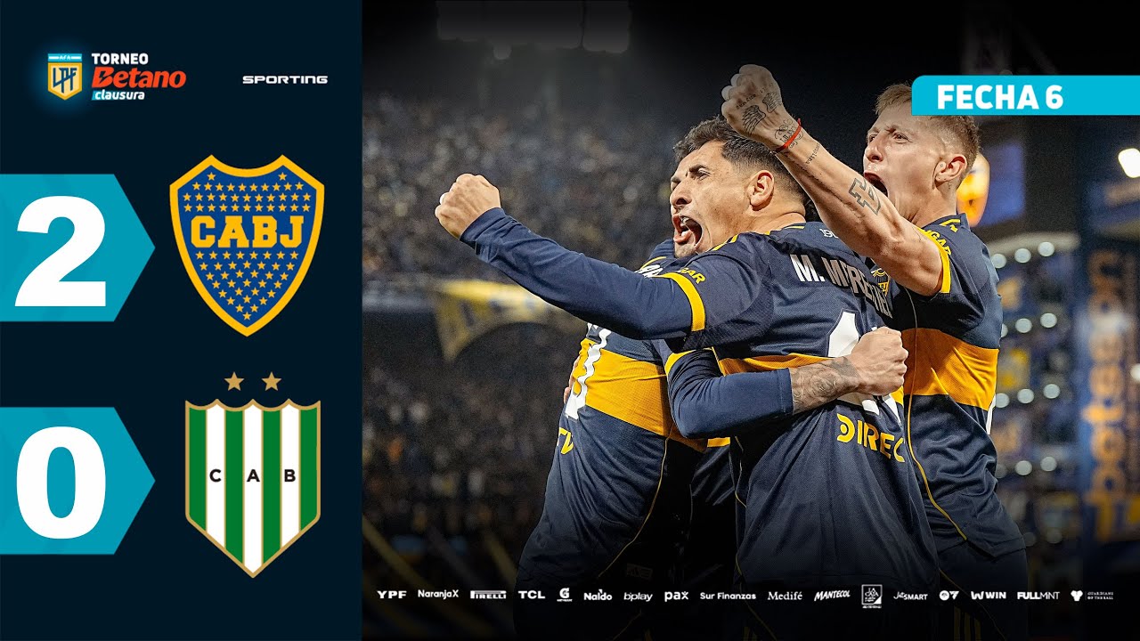 BOCA 2 - 0 BANFIELD | Resumen del partido | #TorneoBetano Clausura 2025