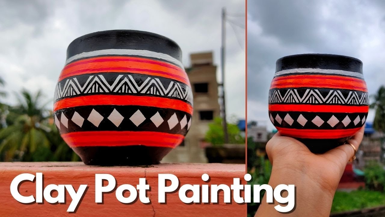 HANDI / CLAY POT PAINTING || HOME DECORATION IDEAS | TERRACOTTA | ART BY - ANKITA DATTA | ART ASYLUM