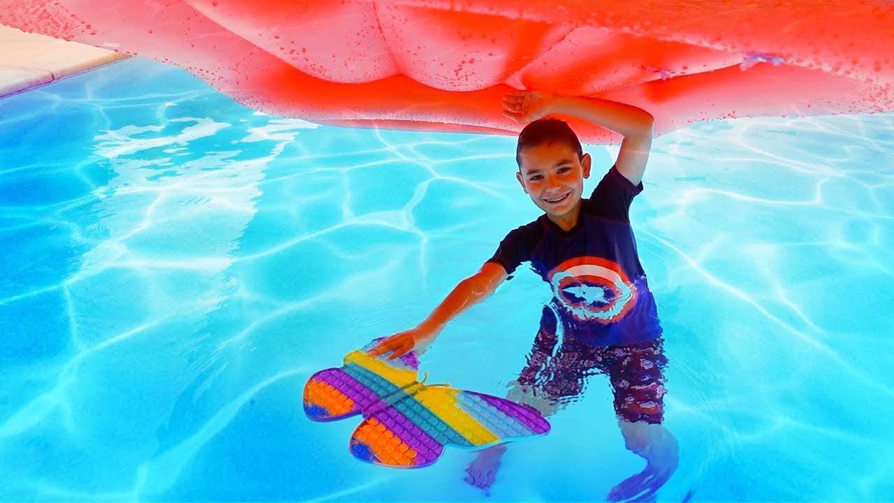 Pop-it Hide-and-Seek in the Pool!