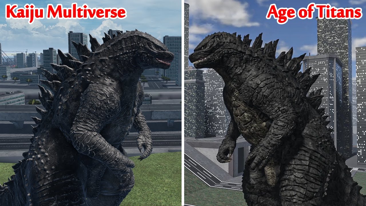 GODZILLA 2014 Age of Titans VS Kaiju Multiverse Comparision!
