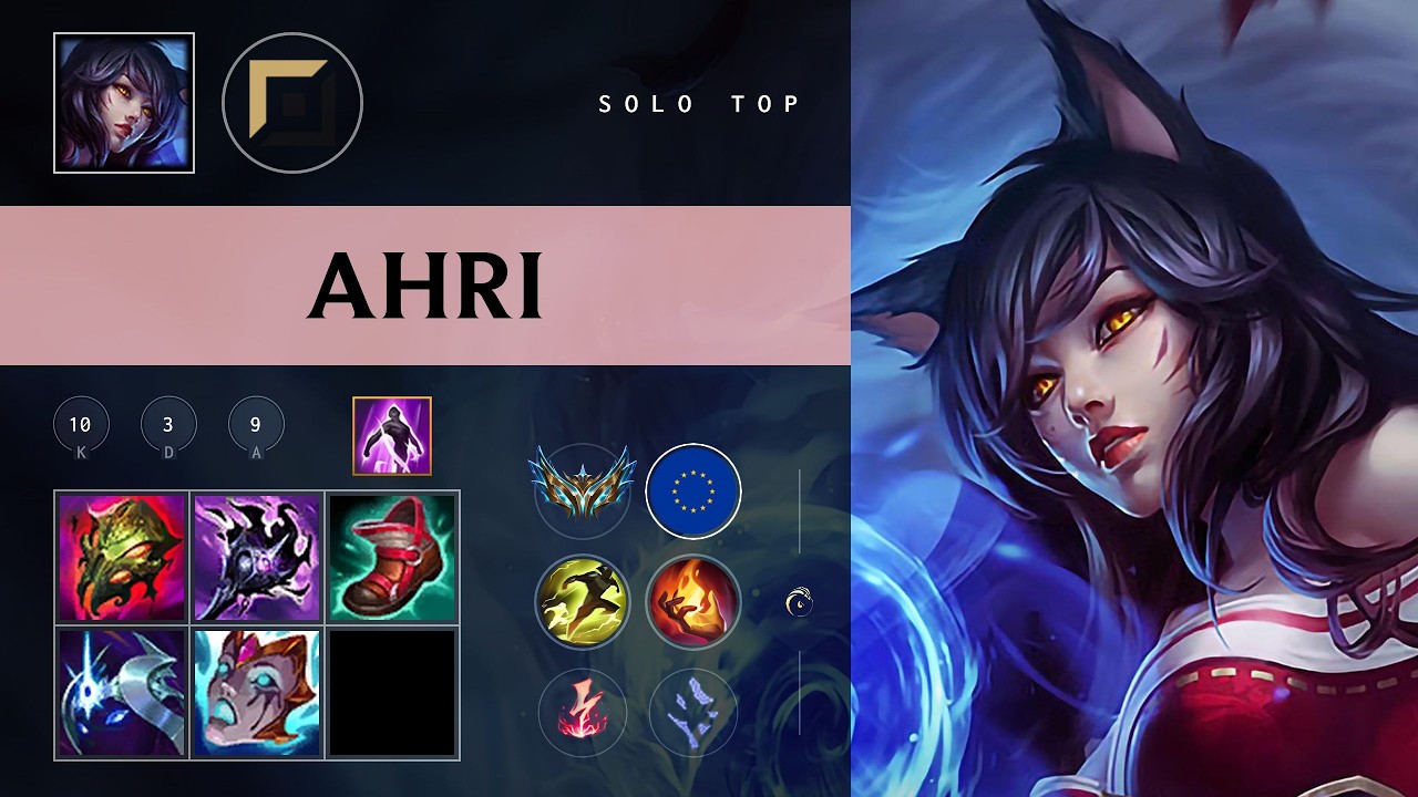 Ahri Top vs Cho'Gath - EUW Challenger Patch 26.10
