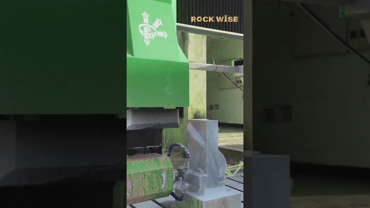 We Made a Rhino Horn... Out of Stone. | 5 Axis CNC Carving. #cnc #carving #stoneart #engraving