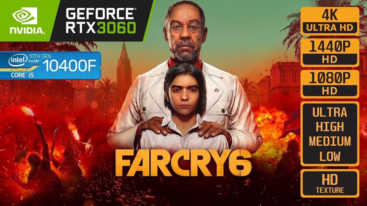 FAR CRY 6 - RTX 3060 - i5 10400F