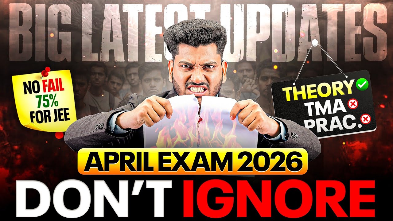 NIOS April 2026 Big Updates Theory Exam | TMA & Practical Marks | Exam Fee & PCP Classes | Marksheet