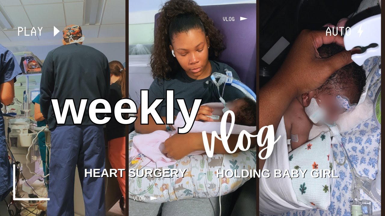 my daughter had open heart surgery *holding baby for the first time* | emotional nicu vlog