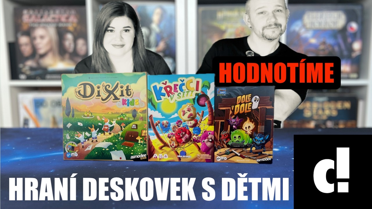 Téma: Hraní deskových her s dětmi | Hodnotíme DIXIT KIDS, DOLE V DOLE a KŘEČCI V SÍTI