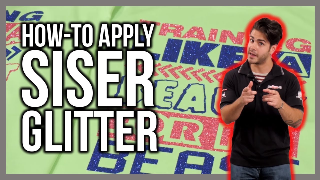 How to Heat Press Siser Glitter