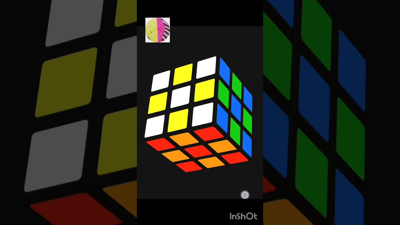 Rubik's cube cross parttan easy trick #shorts#rubikscube