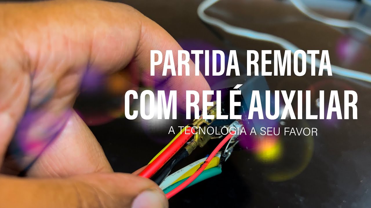 INÉDITO! Partida remota com relê AUXILIAR - remote start with relay