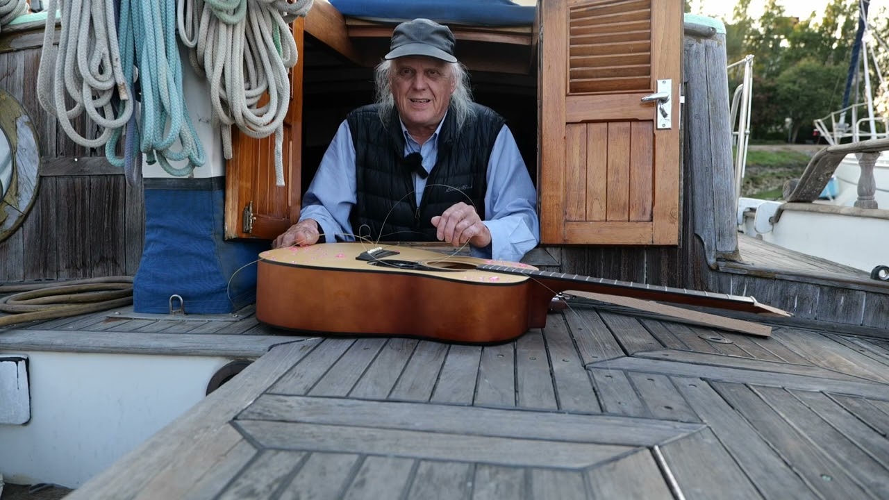 Broken Guitar Aboard.
