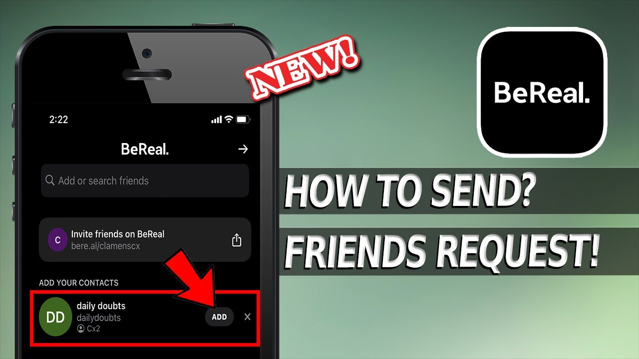 How to Add Friends on BeReal App iPhone | Send Friend Request