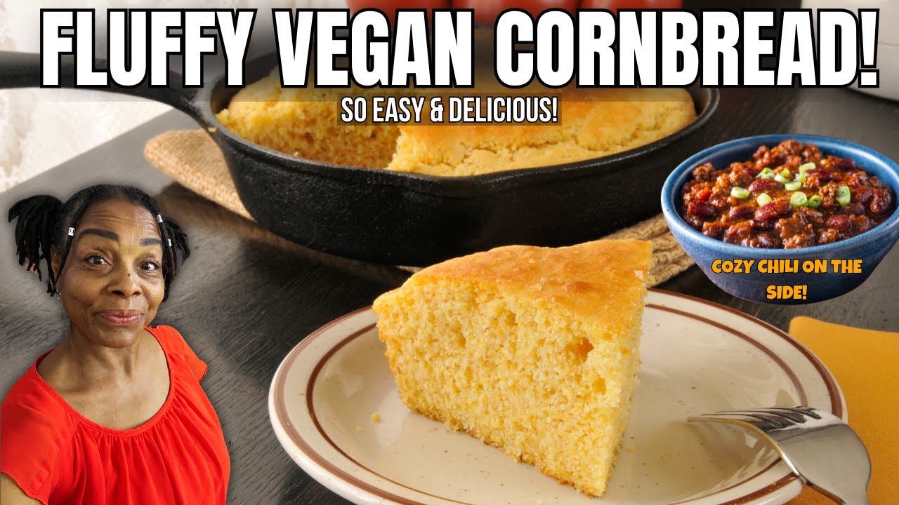 🔥 FLUFFY VEGAN CORNBREAD & COZY CHILI – The BEST Comfort Food You’ll Ever Eat!