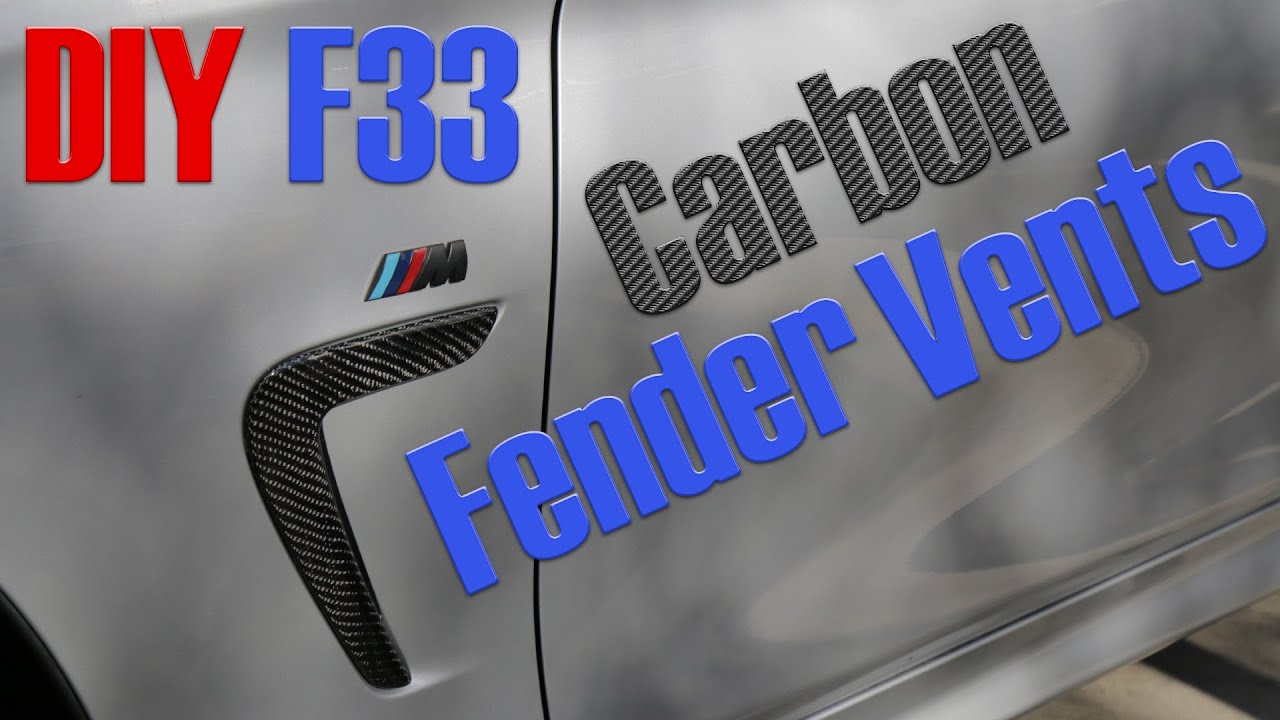 Установите карбоновые вентиляционные отверстия на крылья BMW F33!