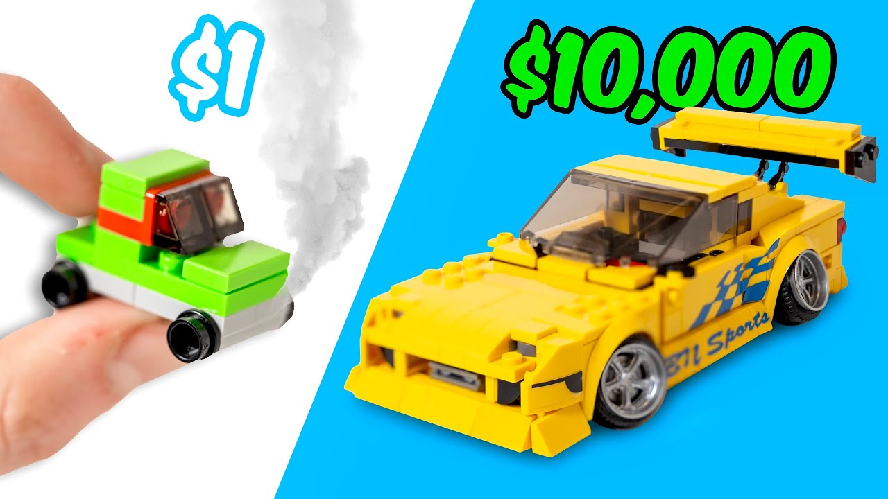 $1 vs $10,000 LEGO Car Upgrade&hellip;