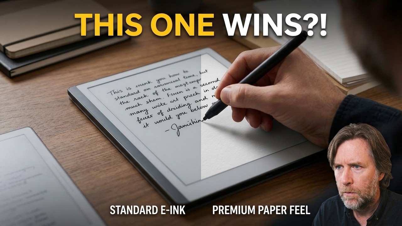 E-Ink Tablet Writing Feels Compared