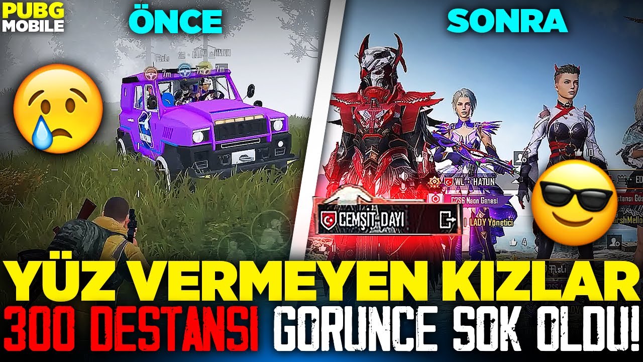 BANA YÜZ VERMEYEN KIZLAR 🥺 300 DESTANSI HESABIMI GÖRÜNCE ŞOK OLDU 😱 | PUBG MOBILE