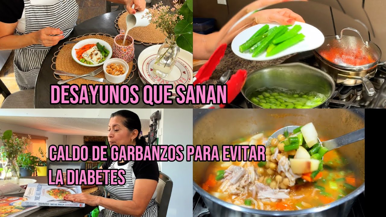 Caldo de Garbanzos para Controlar la Diabetes |Desayunos que Sanan:Quinoa y vegetales 