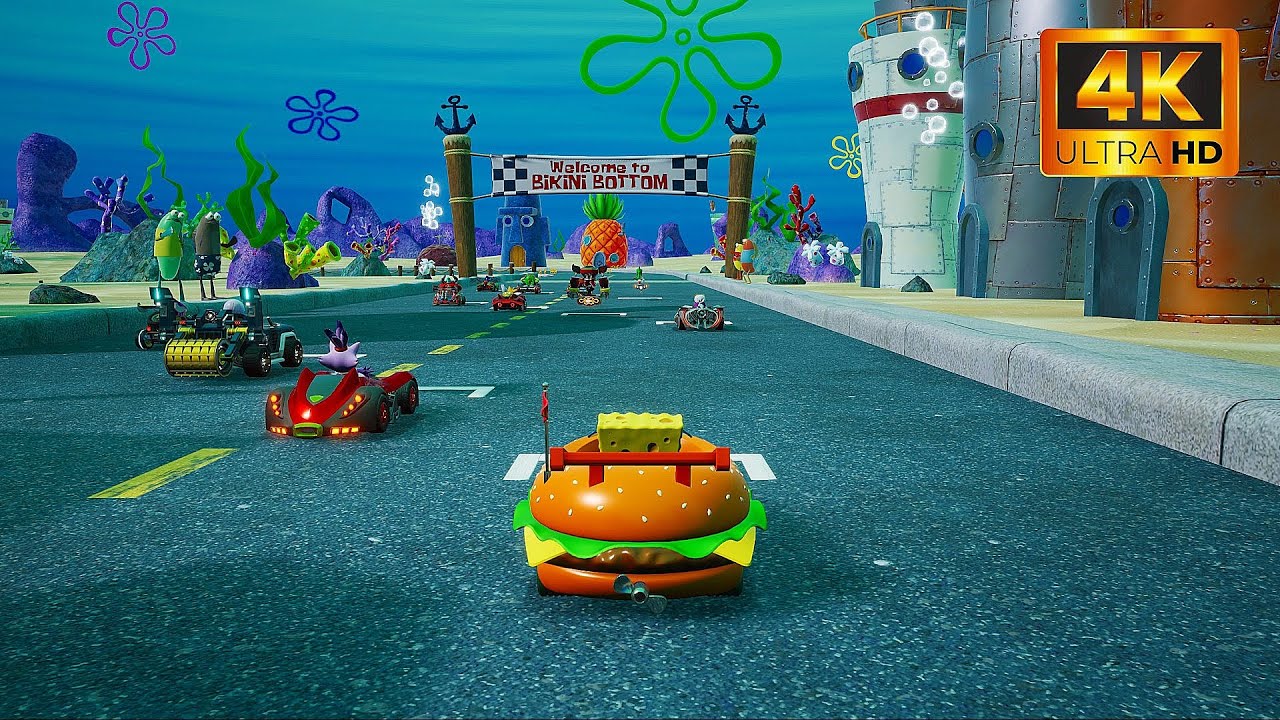 Sonic Racing CrossWorlds - SpongeBob SquarePants DLC Gameplay (4K)