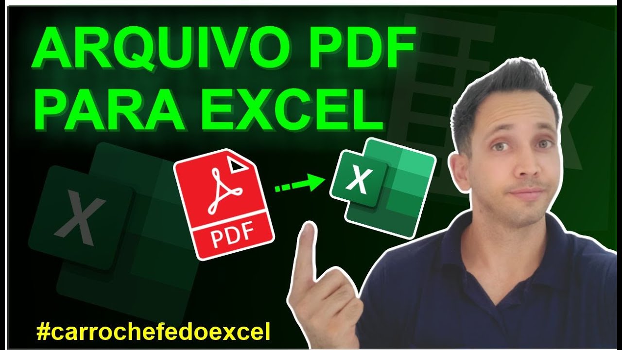 Como Converter Arquivo PDF para Excel Gr&aacute;tis