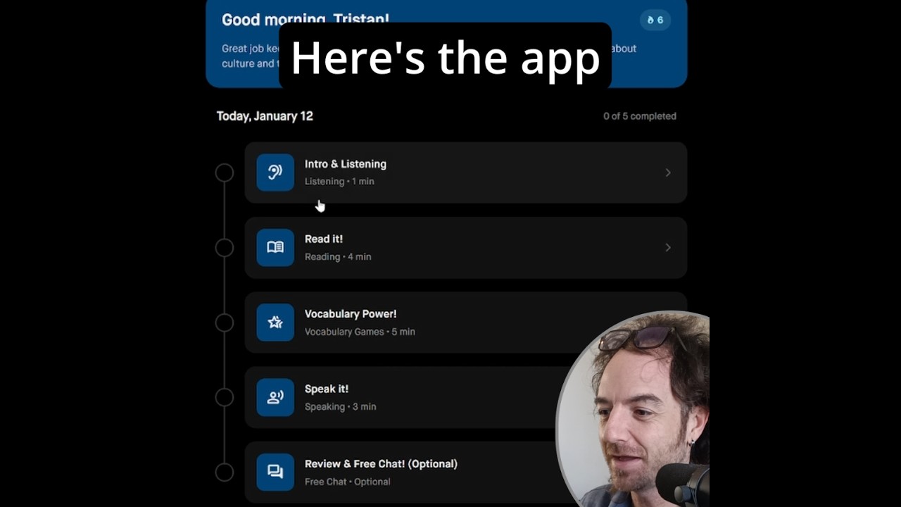 My App Demo: Speak and Read Every Day