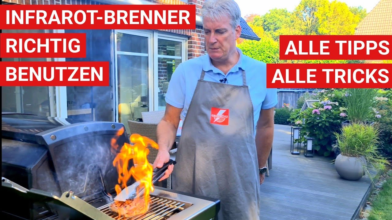 🔥 GRILLBLITZ: Infrarotbrenner richtig benutzen Steak Sizzle Zone Keramik Brenner reinigen Anleitung