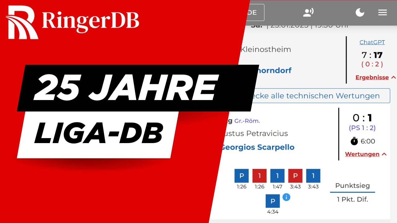 25 Jahre - Liga-Datenbank (Liga-DB)