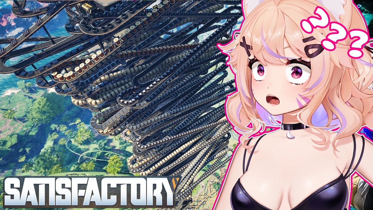 I Built a Fully Vertical Factory That's a 100% Total Nightmare Satisfactory  - Letsgameitout React