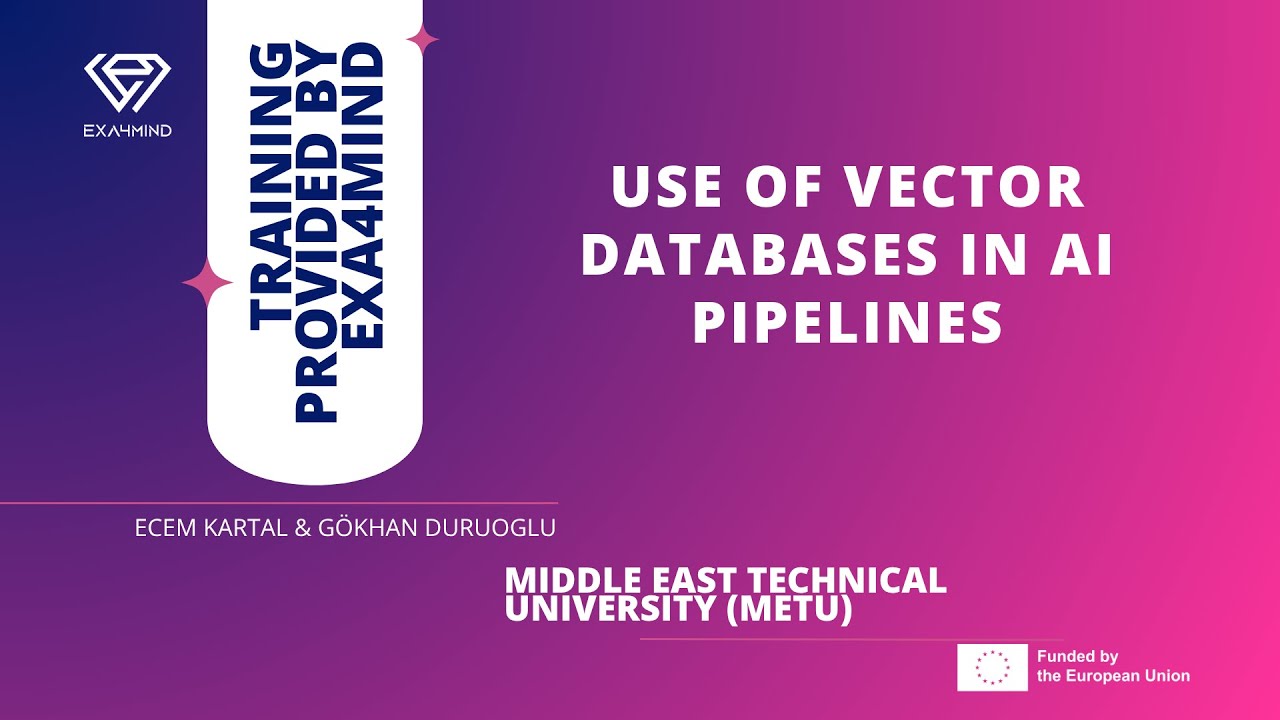 EXA4MIND training: Use of Vector Databases in AI pipelines | METU