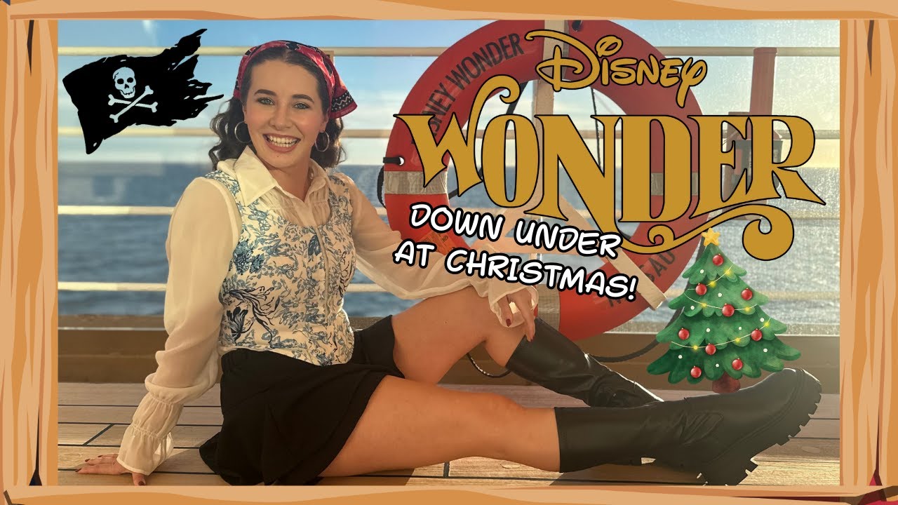 Ahoy! It's Pirate Night on the DISNEY WONDER DAY 3 | Christmas Cruise New Zealand & Australia