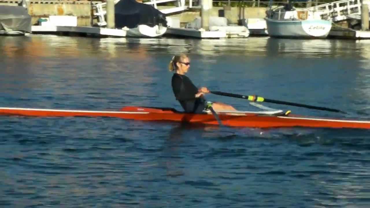 Rowing on Alamitos Bay, Long Beach, California