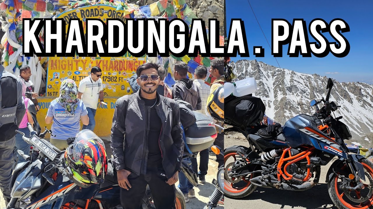 MUMBAI TO LADAKH DREAM RIDE 😍 LEH TO KHARDUNGLA PASS DAY 8...#390 #travel #ladakhtrip #vlog #