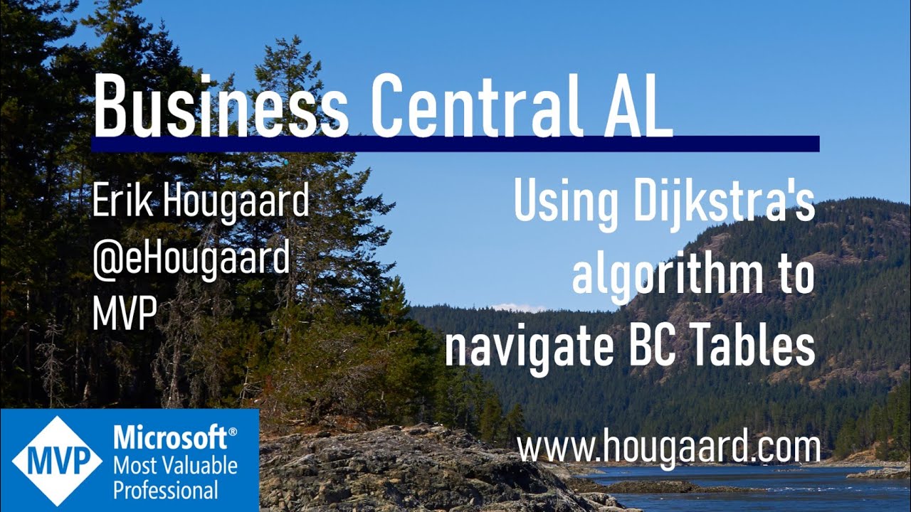 Using Dijkstra's algorithm to navigate Business Central tables in AL