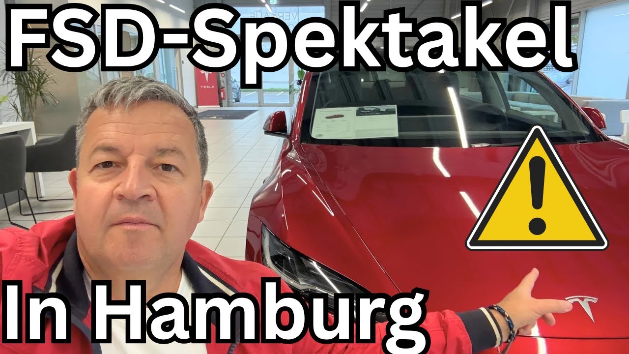 ‼️ FSD - Supervised rettet mich 2x in Hamburg! Notbremse vs. Mensch