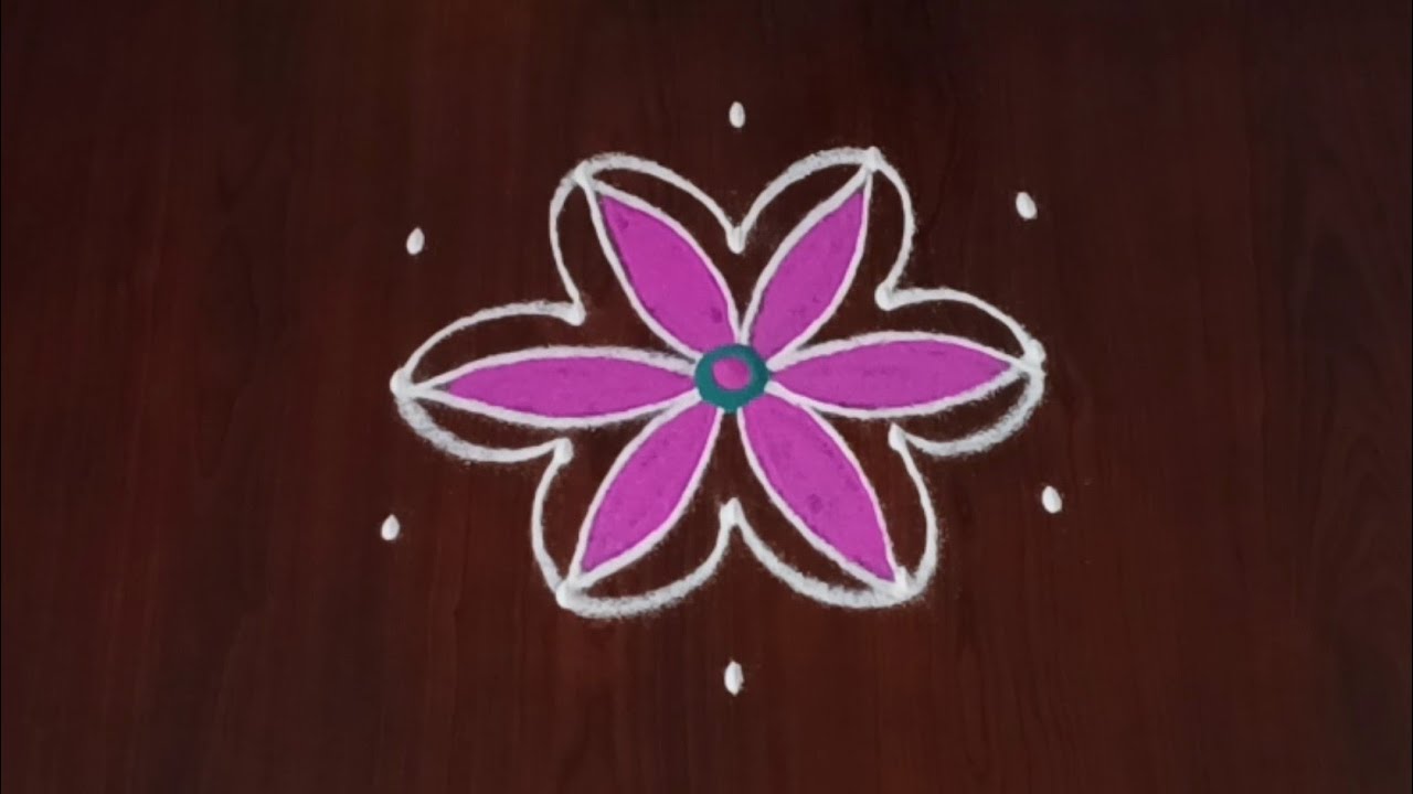 5*3 dots dailly muggulu 🌺friday rangoli 🌺simple  muggulu 🌺