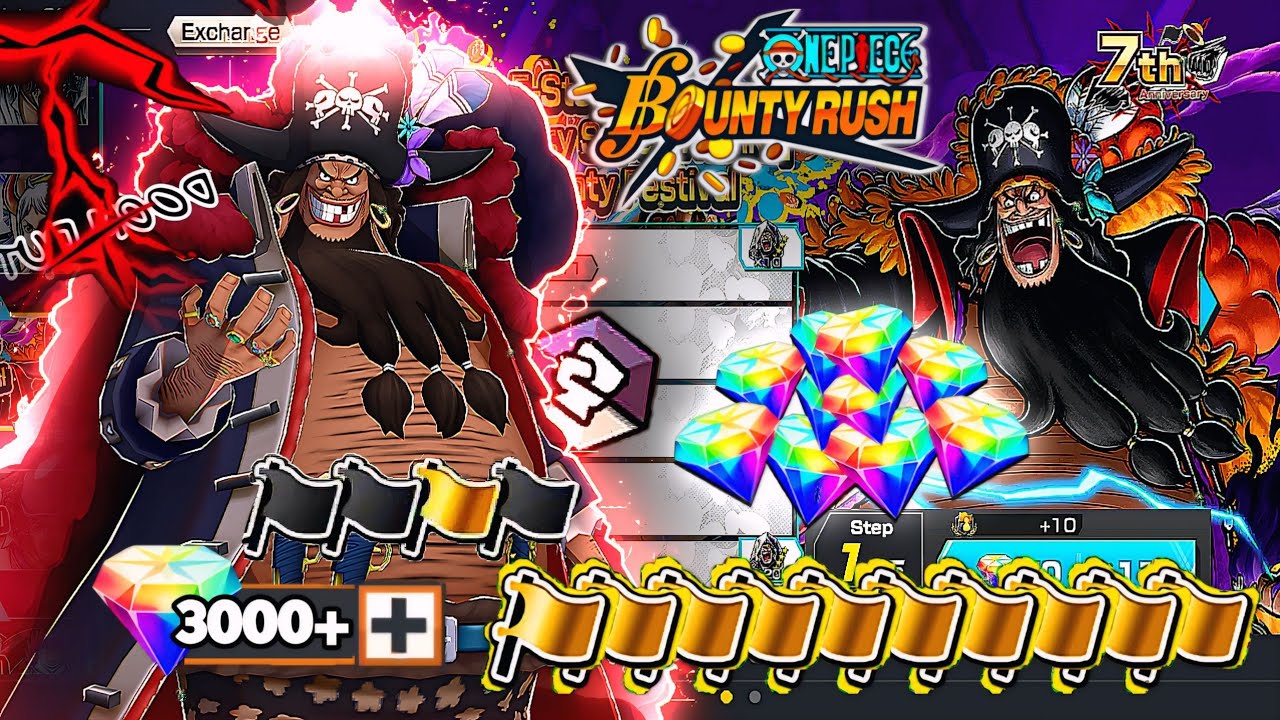 GACHA BLACKBEARD EX MITOS!! CHAR TERKUAT OPBR || ONE PIECE BOUNTY RUSH