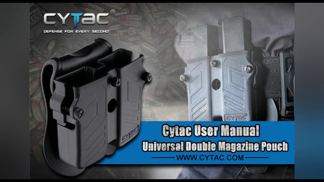 Cytac User Manual | Universal Double Magazine Pouch