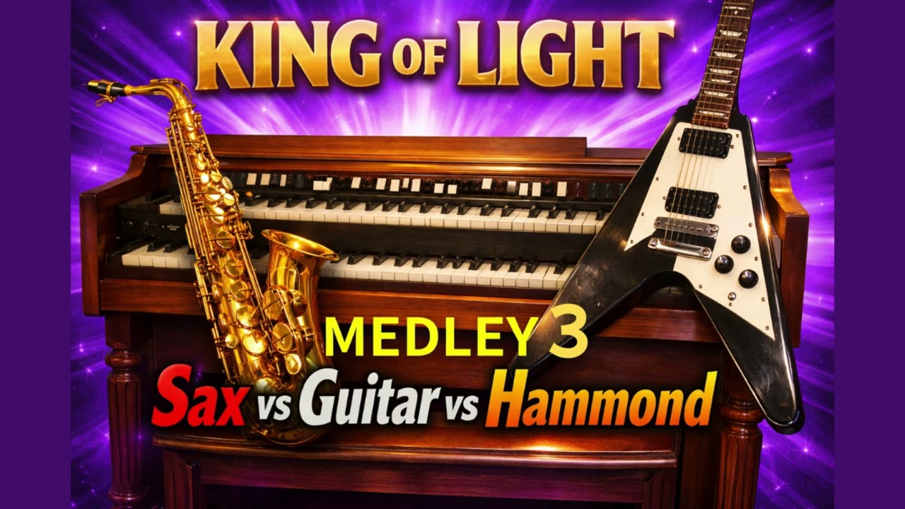 Crying Flying V × Tenor Sax × Hammond B3【224－3】 | Michael Schenker Style into the Arena