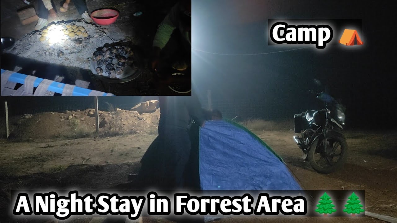 आज फार्म हाउस पर किया कैंपिंग / A Night stay in camp at farmhouse 