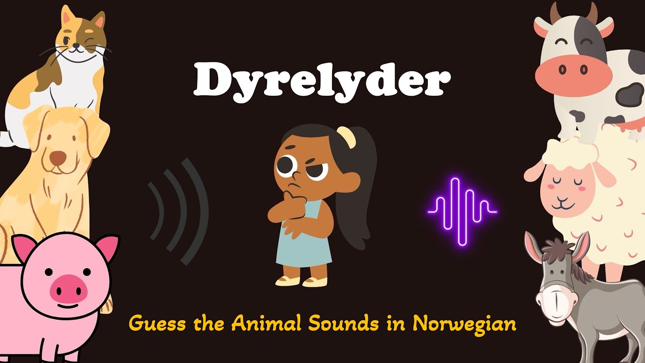 Dyrelyder - Guess the Animal Sounds in Norwegian