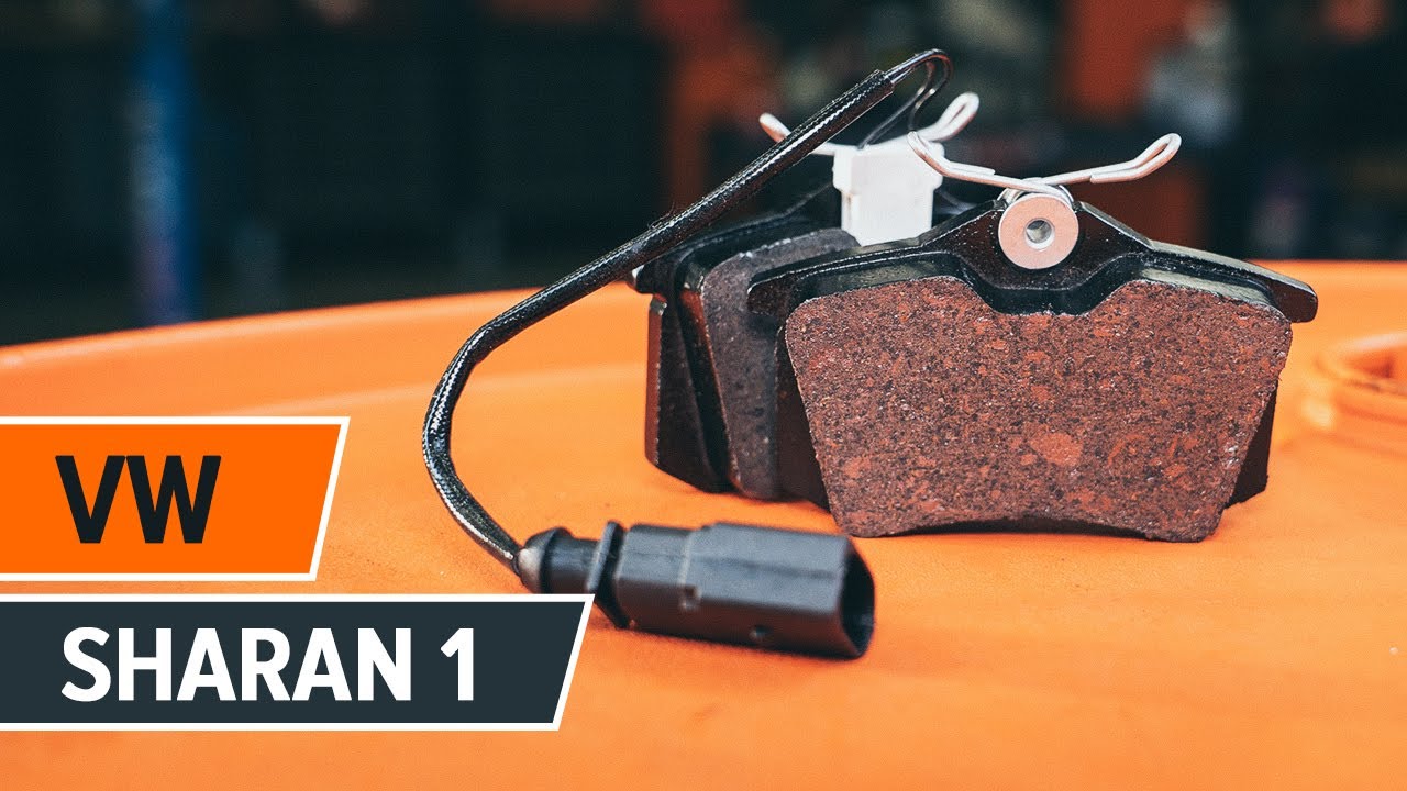 How to change rear brake pads on VW SHARAN 1 [TUTORIAL AUTODOC]