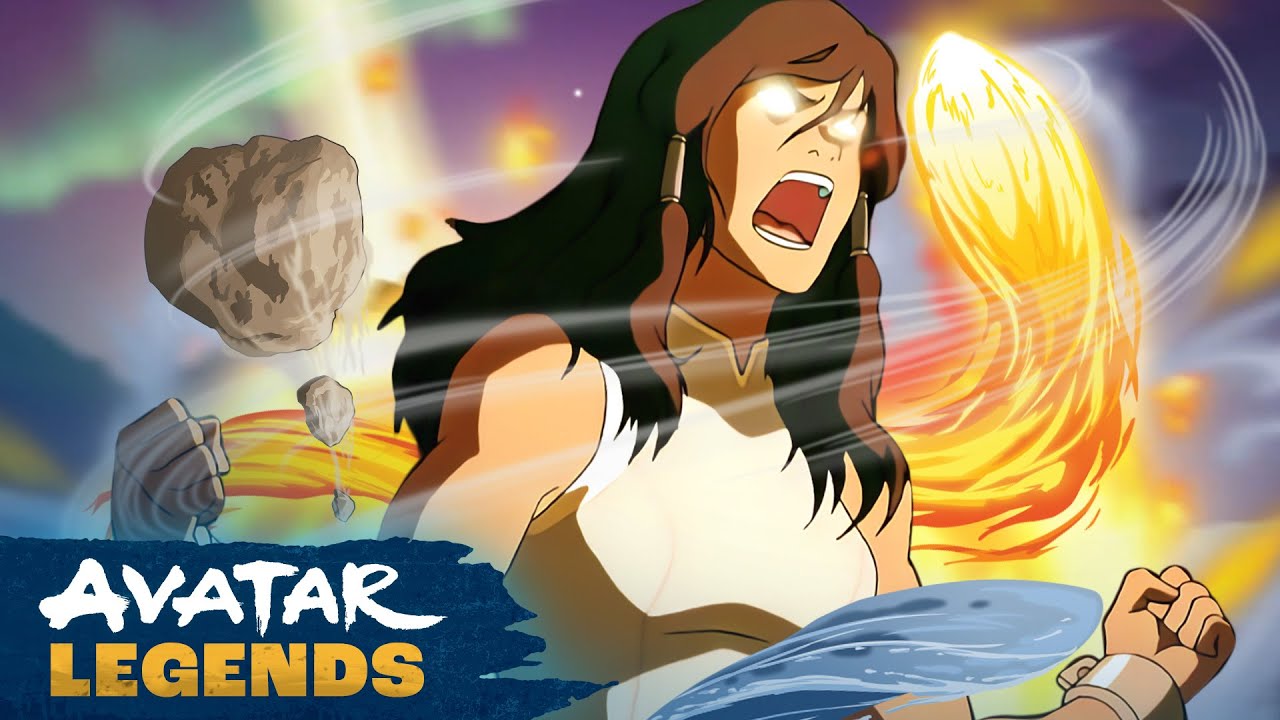 Korra’s Most POWERFUL Bending Moments Ever, Part 2 ⛰️🔥🌪🌊 | 44 Minute Compilation | Avatar