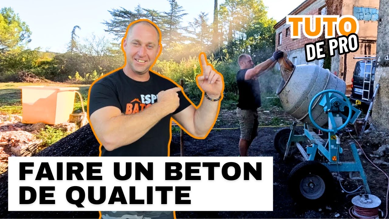 Comment faire un béton parfait – Tutoriel : dosage, méthode, conseils pro